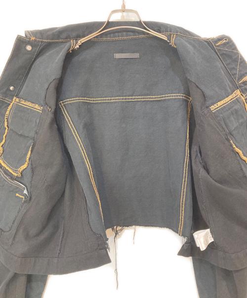 QUIITO（キイト）QUIITO (キイト) PT DENIM JK ブラック サイズ:Fの古着・服飾アイテム