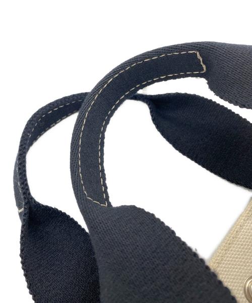 HERMES（エルメス）HERMES (エルメス) シュバル シュプリーズ ボラボラPM キャンバストートバッグ ブラック×ホワイト サイズ:-の古着・服飾アイテム