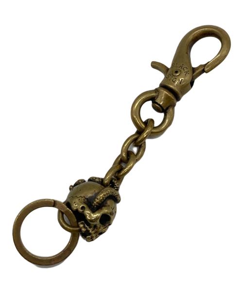 BLACK SIGN（ブラックサイン）BLACK SIGN (ブラックサイン) Argent Gleam (アージェントグリーム) スカルスネークキーホルダー ゴールド サイズ:-の古着・服飾アイテム