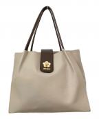 MARY QUANTマリークヮント）の古着「ターンロック ハンドバッグ」｜ベージュ