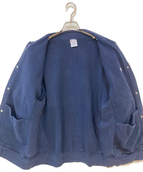 Champion REVERSE WEAVE（チャンピオン リバース ウィーブ）Champion REVERSE WEAVE (チャンピオン リバース ウィーブ) 90s スウェットブルゾン ネイビー サイズ:Lの古着・服飾アイテム