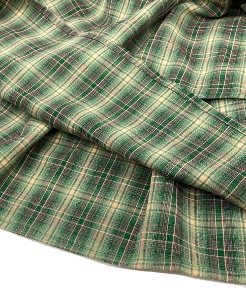 CIAOPANIC（チャオパニック）CIAOPANIC (チャオパニック) チェックギャザーキャミワンピース グリーン サイズ:Mの古着・服飾アイテム