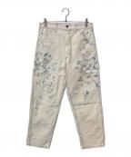 SMITH'Sスミス）の古着「ペイント加工チャーリーパンツザオリジナル」｜ホワイト
