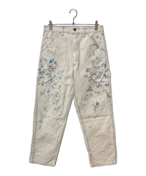 SMITH'S（スミス）SMITH'S (スミス) ペイント加工チャーリーパンツザオリジナル ホワイト サイズ:W34L32の古着・服飾アイテム