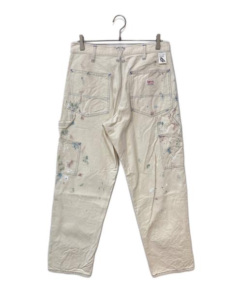 SMITH'S（スミス）SMITH'S (スミス) ペイント加工チャーリーパンツザオリジナル ホワイト サイズ:W34L32の古着・服飾アイテム
