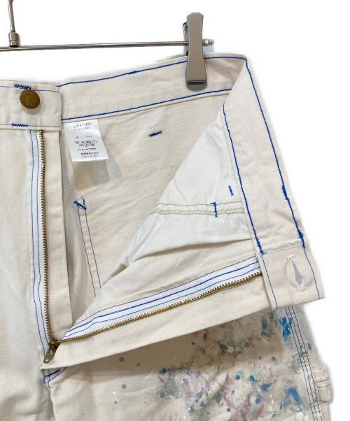 SMITH'S（スミス）SMITH'S (スミス) ペイント加工チャーリーパンツザオリジナル ホワイト サイズ:W34L32の古着・服飾アイテム