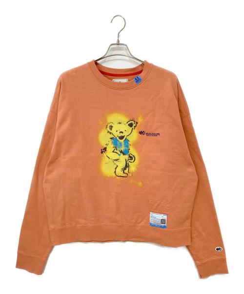 Maison MIHARA YASUHIRO（メゾン ミハラ ヤスヒロ）Maison MIHARA YASUHIRO (メゾン ミハラ ヤスヒロ) Bear Printed Pullove オレンジ サイズ:50の古着・服飾アイテム