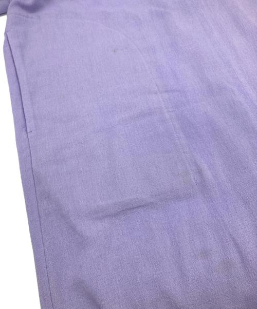 Mame Kurogouchi（マメクロゴウチ）Mame Kurogouchi (マメクロゴウチ) Crepe Deep V-Neck Dress パープル サイズ:2の古着・服飾アイテム