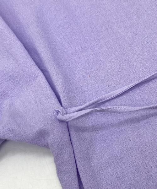 Mame Kurogouchi（マメクロゴウチ）Mame Kurogouchi (マメクロゴウチ) Crepe Deep V-Neck Dress パープル サイズ:2の古着・服飾アイテム