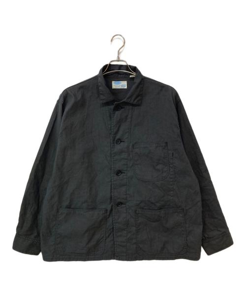 WORKERS（ワーカーズ）WORKERS (ワーカーズ) SUMMER COTTON LINEN JACKET ブラック サイズ:42の古着・服飾アイテム