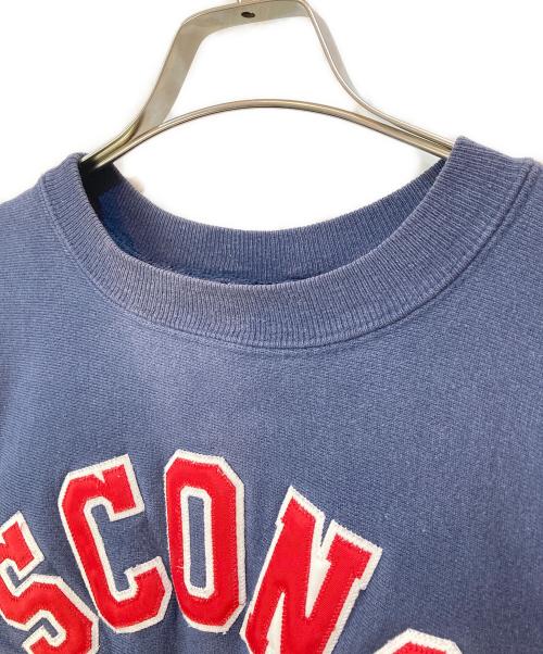 Champion REVERSE WEAVE（チャンピオン リバース ウィーブ）Champion REVERSE WEAVE (チャンピオン リバース ウィーブ) 90s WISCONSIN カレッジスウエット ネイビー サイズ:XLの古着・服飾アイテム
