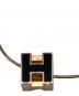 HERMES (エルメス) Hキューブ ポップアップネックレス ブラック サイズ:-：28000円