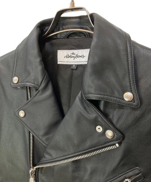 ROLLING STONES（ローリングストーンズ）ROLLING STONES (ローリングストーンズ) JACKROSE (ジャックローズ) ダブルライダースジャケット ブラック サイズ:4の古着・服飾アイテム