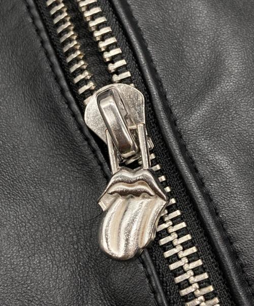 ROLLING STONES（ローリングストーンズ）ROLLING STONES (ローリングストーンズ) JACKROSE (ジャックローズ) ダブルライダースジャケット ブラック サイズ:4の古着・服飾アイテム