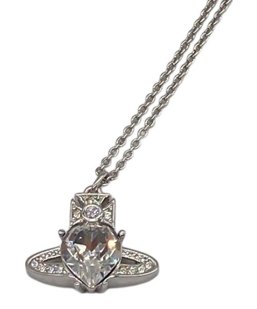 Vivienne Westwood（ヴィヴィアンウエストウッド）Vivienne Westwood (ヴィヴィアンウエストウッド) ARIELLA ハートオーブネックレス シルバーの古着・服飾アイテム