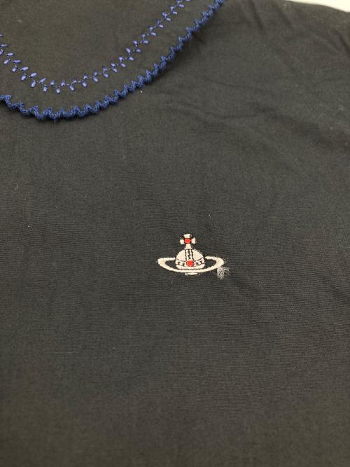 Vivienne Westwood RED LABEL（ヴィヴィアンウエストウッドレッドレーベル）Vivienne Westwood RED LABEL (ヴィヴィアンウエストウッドレッドレーベル) レースラウンドカラー ボウタイ付シャツ ブラック サイズ:00の古着・服飾アイテム