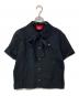 Vivienne Westwood RED LABEL（ヴィヴィアンウエストウッドレッドレーベル）の古着「レースラウンドカラー ボウタイ付シャツ」｜ブラック
