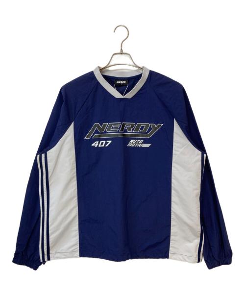 NERDY（ノルディ）NERDY (ノルディ) ナイロンプルオーバー ネイビー サイズ:Mの古着・服飾アイテム