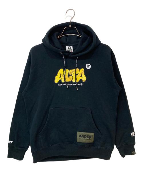 Aape BY A BATHING APE（エーエイプ バイ アベイシングエイプ）Aape BY A BATHING APE (エーエイプ バイ アベイシングエイプ) AAPER ALFA HOODIE ブラック サイズ:Mの古着・服飾アイテム