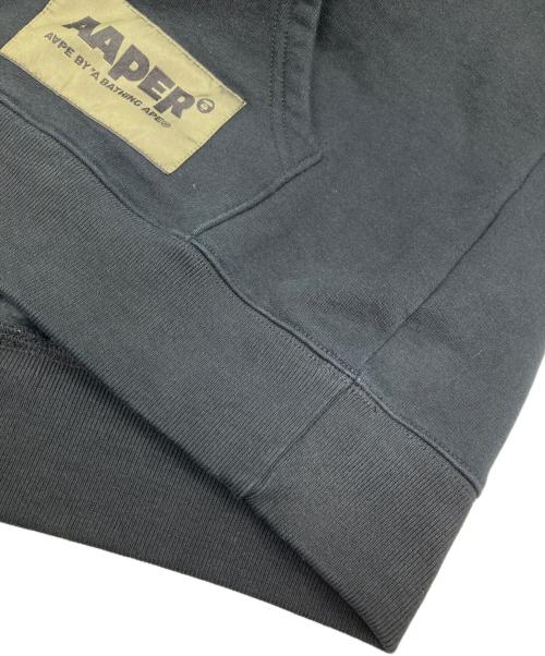 Aape BY A BATHING APE（エーエイプ バイ アベイシングエイプ）Aape BY A BATHING APE (エーエイプ バイ アベイシングエイプ) AAPER ALFA HOODIE ブラック サイズ:Mの古着・服飾アイテム