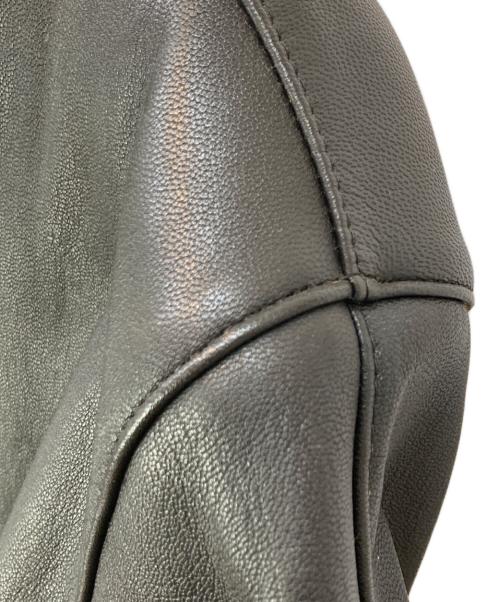 KADOYA（カドヤ）KADOYA (カドヤ) K'S LEATHER (ケーズレザー) Swedish motorcycle jacket スウェーデン軍モーターサイクルジャケット ブラック サイズ:LLの古着・服飾アイテム