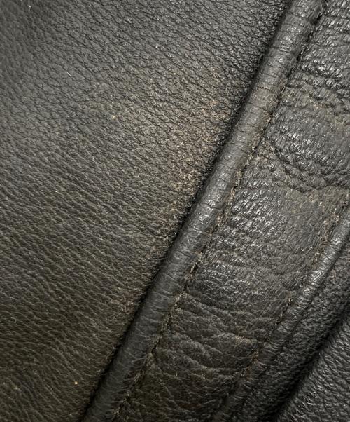 KADOYA（カドヤ）KADOYA (カドヤ) K'S LEATHER (ケーズレザー) Swedish motorcycle jacket スウェーデン軍モーターサイクルジャケット ブラック サイズ:LLの古着・服飾アイテム