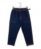 GRAMICCIグラミチ）の古着「STRETCH DENIM LOOSE TAPERED RIDGE PANT」｜インディゴ