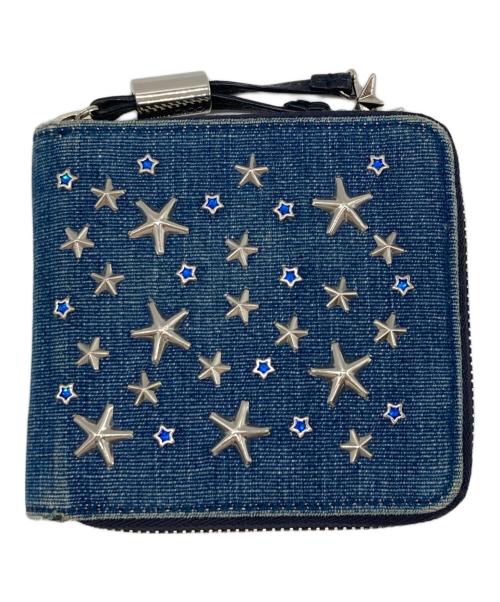 JIMMY CHOO（ジミーチュウ）JIMMY CHOO (ジミーチュウ) デニム スタースタッズ ウォレット インディゴ サイズ:-の古着・服飾アイテム