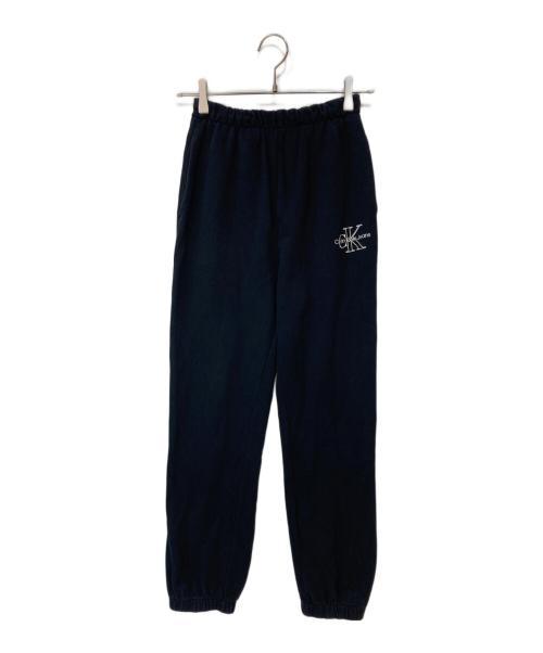Calvin Klein（カルバンクライン）Calvin Klein (カルバンクライン) 2 TONE モノグラム ジョガーパンツ ブラック サイズ:XSの古着・服飾アイテム