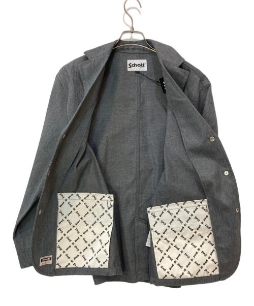 Schott（ショット）Schott (ショット) TC WORK 3B JACKE グレー サイズ:Lの古着・服飾アイテム