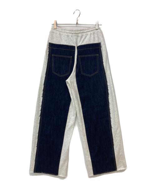FIG&VIPER（フィグアンドヴァイパー）FIG&VIPER (フィグアンドヴァイパー) デニム×スウェットワイドPT インディゴ サイズ:Fの古着・服飾アイテム