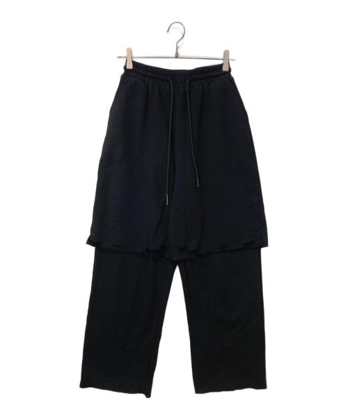 FIG&VIPER（フィグアンドヴァイパー）FIG&VIPER (フィグアンドヴァイパー) ドッキングスウェットPT ブラック サイズ:Fの古着・服飾アイテム