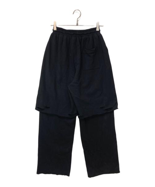 FIG&VIPER（フィグアンドヴァイパー）FIG&VIPER (フィグアンドヴァイパー) ドッキングスウェットPT ブラック サイズ:Fの古着・服飾アイテム