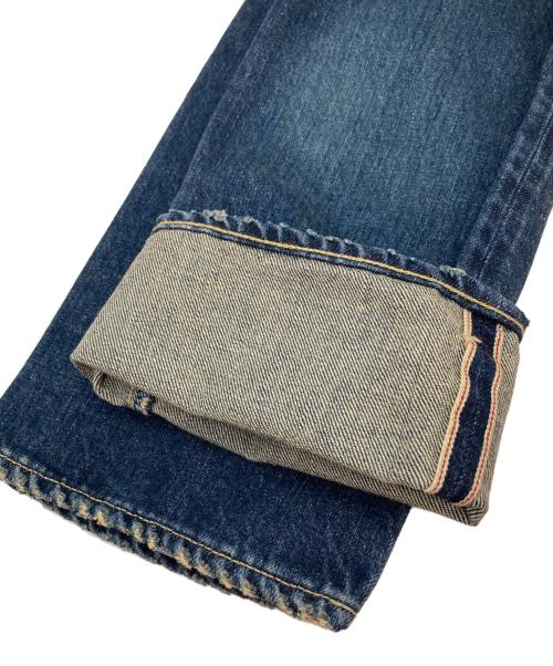 Hysteric Glamour（ヒステリックグラマー）Hysteric Glamour (ヒステリックグラマー) RW CLASH加工 スリムストレートデニムパンツ インディゴ サイズ:28の古着・服飾アイテム