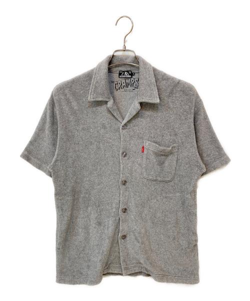 Hysteric Glamour（ヒステリックグラマー）Hysteric Glamour (ヒステリックグラマー) パイル半袖シャツ グレー サイズ:Sの古着・服飾アイテム