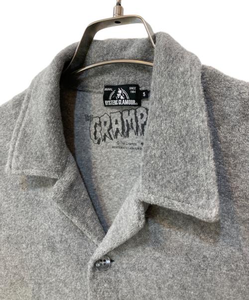 Hysteric Glamour（ヒステリックグラマー）Hysteric Glamour (ヒステリックグラマー) パイル半袖シャツ グレー サイズ:Sの古着・服飾アイテム