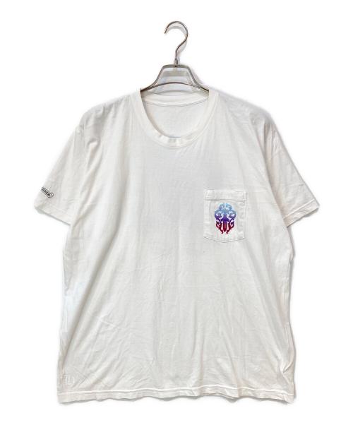 CHROME HEARTS（クロムハーツ）CHROME HEARTS (クロムハーツ) グラデーションホースシューダガープリントTシャツ ホワイト サイズ:XXLの古着・服飾アイテム