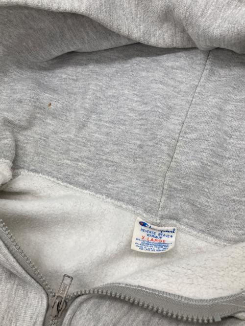 Champion REVERSE WEAVE（チャンピオン リバース ウィーブ）Champion REVERSE WEAVE (チャンピオン リバース ウィーブ) 80s リバースウィーブ ジップパーカー グレー サイズ:XLの古着・服飾アイテム