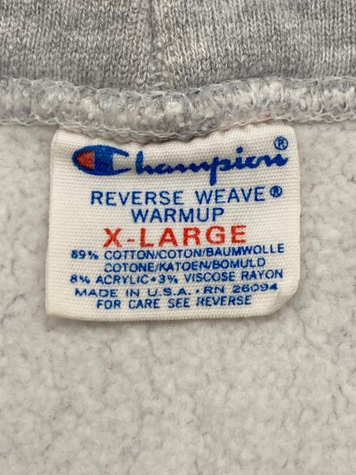 Champion REVERSE WEAVE（チャンピオン リバース ウィーブ）Champion REVERSE WEAVE (チャンピオン リバース ウィーブ) 80s リバースウィーブ ジップパーカー グレー サイズ:XLの古着・服飾アイテム