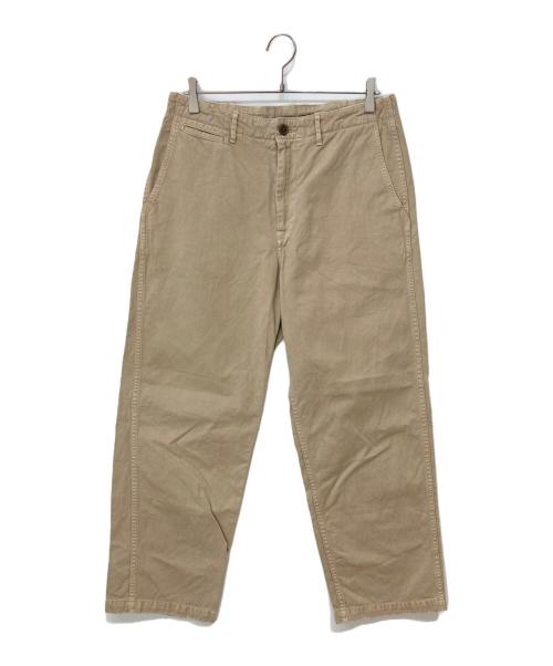 Ron Herman（ロンハーマン）Ron Herman (ロンハーマン) Wide Tapered Trousers ワイドテーパードトラウザーズ ベージュ サイズ:Mの古着・服飾アイテム