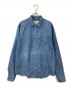 Frank&Eileenフランクアンドアイリーン）の古着「LUKE VWD ルーク ストーンウォッシュ デニムシャツ」｜インディゴ