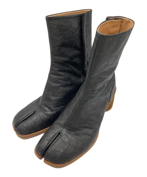 Maison Margiela（メゾンマルジェラ）Maison Margiela (メゾンマルジェラ) シワ加工 Tabi Ankle Boot 足袋アンクルブーツ ブラック サイズ:40の古着・服飾アイテム