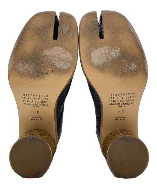 Maison Margiela（メゾンマルジェラ）Maison Margiela (メゾンマルジェラ) シワ加工 Tabi Ankle Boot 足袋アンクルブーツ ブラック サイズ:40の古着・服飾アイテム