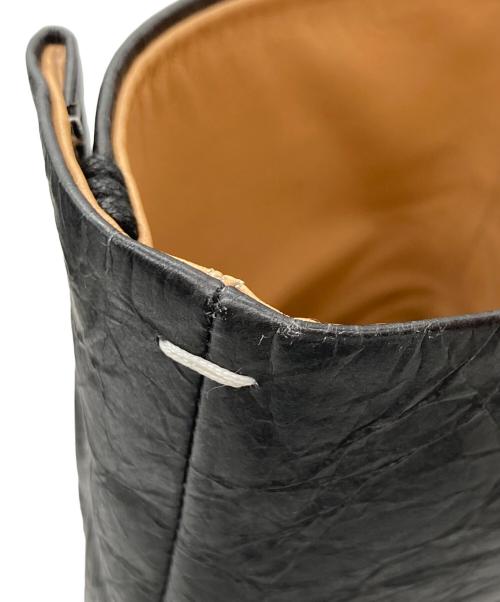 Maison Margiela（メゾンマルジェラ）Maison Margiela (メゾンマルジェラ) シワ加工 Tabi Ankle Boot 足袋アンクルブーツ ブラック サイズ:40の古着・服飾アイテム
