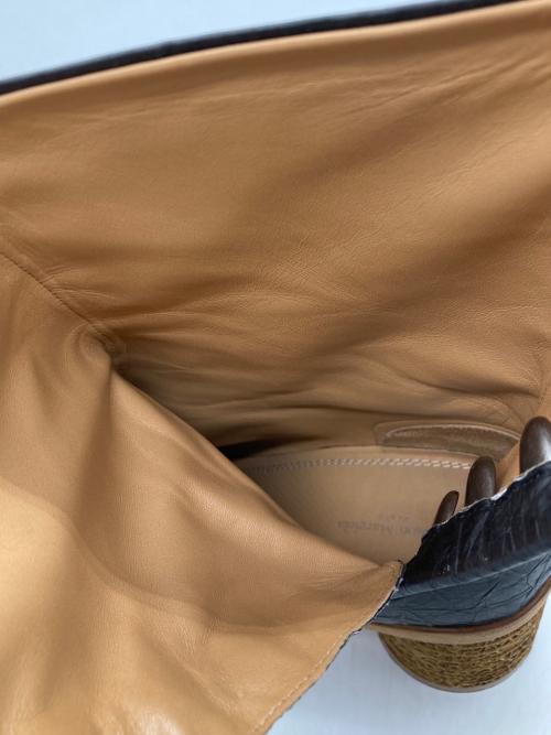 Maison Margiela（メゾンマルジェラ）Maison Margiela (メゾンマルジェラ) シワ加工 Tabi Ankle Boot 足袋アンクルブーツ ブラック サイズ:40の古着・服飾アイテム