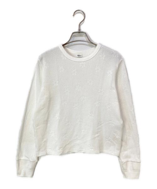 Ron Herman（ロンハーマン）Ron Herman (ロンハーマン) フラワー柄ワッフルロングスリーブカットソー ホワイト サイズ:XSの古着・服飾アイテム