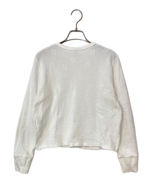 Ron Herman（ロンハーマン）Ron Herman (ロンハーマン) フラワー柄ワッフルロングスリーブカットソー ホワイト サイズ:XSの古着・服飾アイテム