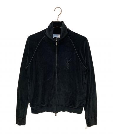 90s イヴサンローランリヴゴーシュ ベロアジャケット 本人期 フランス製 黒 イブサンローラン リヴゴーシュYves Saint Laurent rive gauche