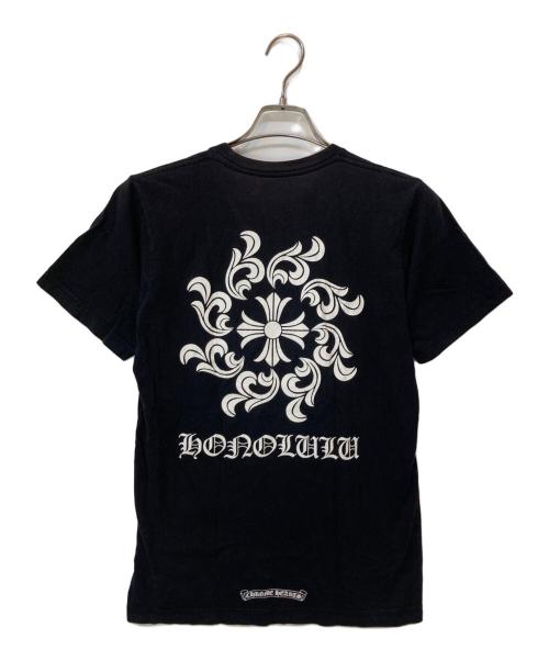 CHROME HEARTS（クロムハーツ）CHROME HEARTS (クロムハーツ) Honolulu Back CH Plus Tee ホノルル限定 CHプラスバックプリントTシャツ ブラック サイズ:Sの古着・服飾アイテム