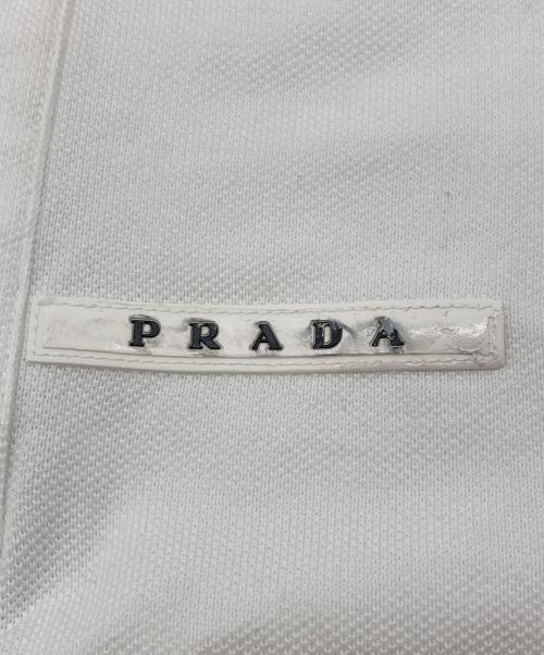 PRADA（プラダ）PRADA (プラダ) ポロシャツ ホワイト サイズ:Mの古着・服飾アイテム